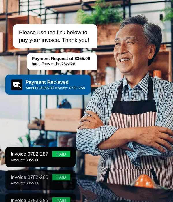 Collecting an online payment with Modern